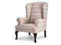 Upholstered wing chairs